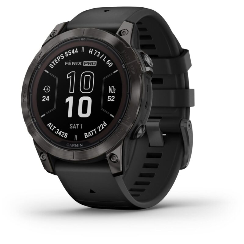 Garmin Fenix 7 Pro Sapphire Solar GPS Smartwatch - 47mm - Carbon/Grau