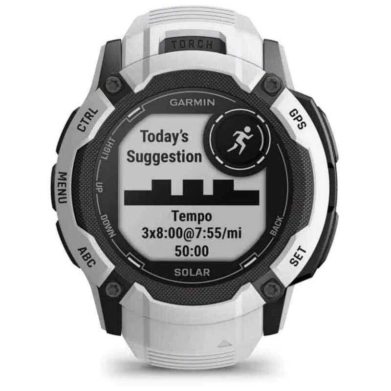 Garmin Instinct 2X Solar GPS Smartwatch Standard Edition - steinweiss – Bild 3