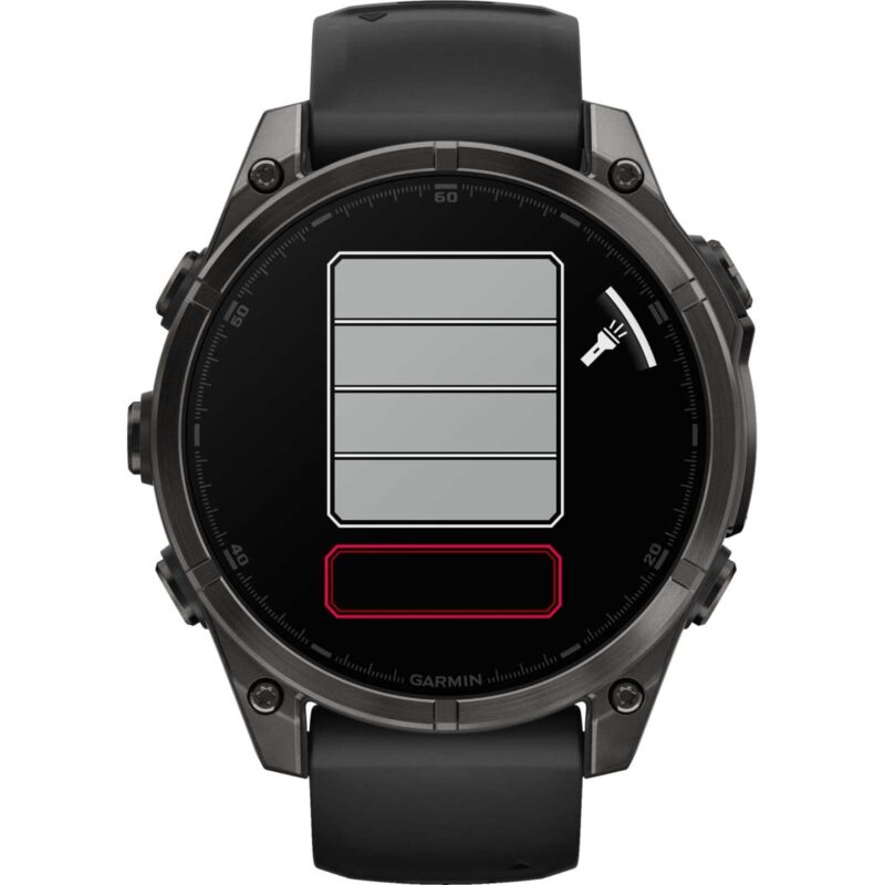 Garmin fenix 8 AMOLED Sapphire GPS Smartwatch - 47mm - Schwarz/Titan Carbongrau DLC – Bild 7