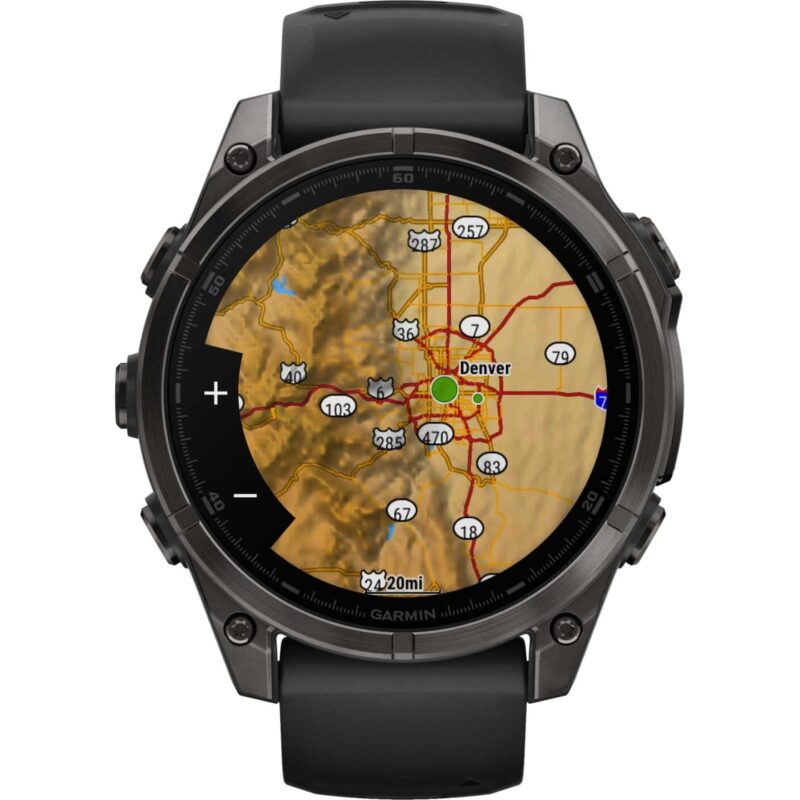 Garmin fenix 8 AMOLED Sapphire GPS Smartwatch - 47mm - Schwarz/Titan Carbongrau DLC – Bild 6