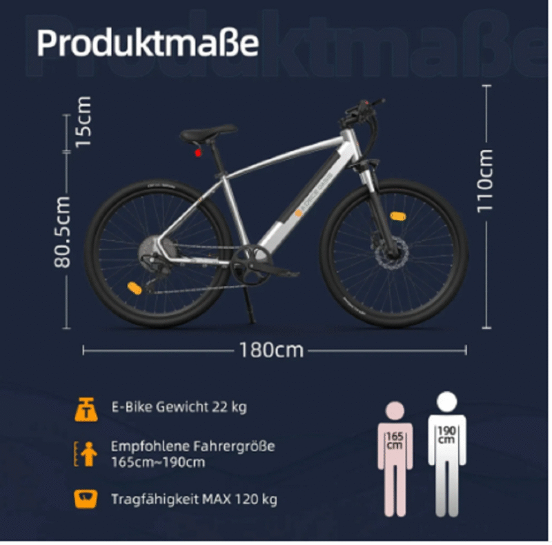 ADO DECE 300C 27,5 Zoll Elektrofahrrad E-Faltrad Klapprad Pedelec E-bike. – Bild 4