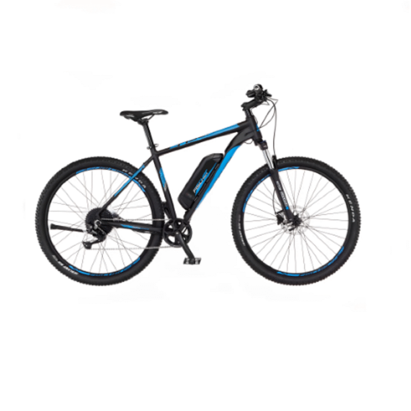 FISCHER E-Bike Pedelec Mountainbike MONTIS EM 1724, Rahmenhöhe 51 cm, 29 Zoll, Akku 557 Wh, Hinterradmotor, Kettenschaltung, LCD Display, schwarz