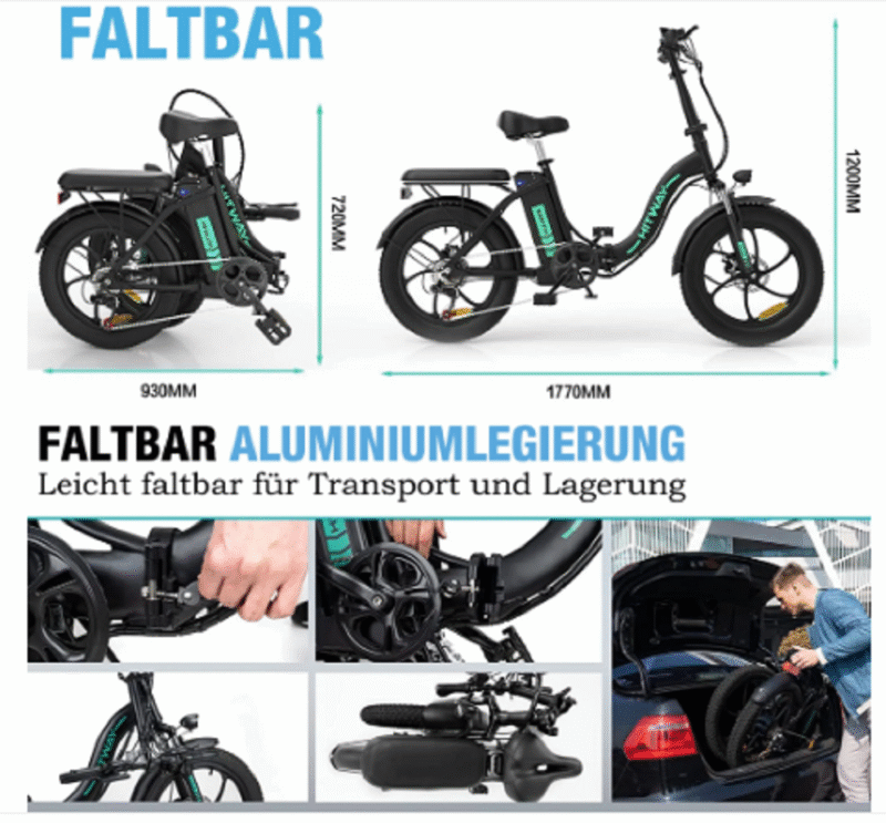 HITWAY Elektrofahrrad – Bild 2