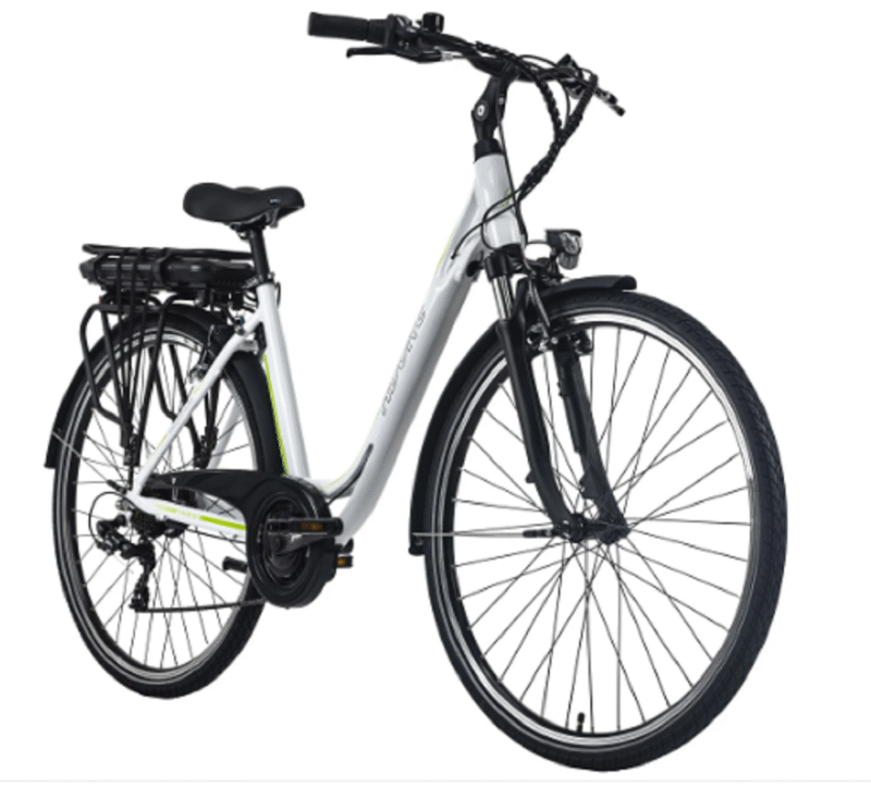 Pedelec E-Bike Cityfahrrad 28'' Adore Versailles weiß-grün Adore 111E. – Bild 2