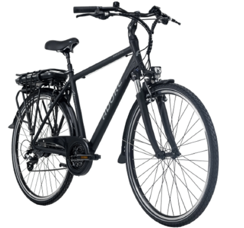 Pedelec E-Bike Herren Cityrad 28'' Adore Marseille schwarz Adore 114E. – Bild 2