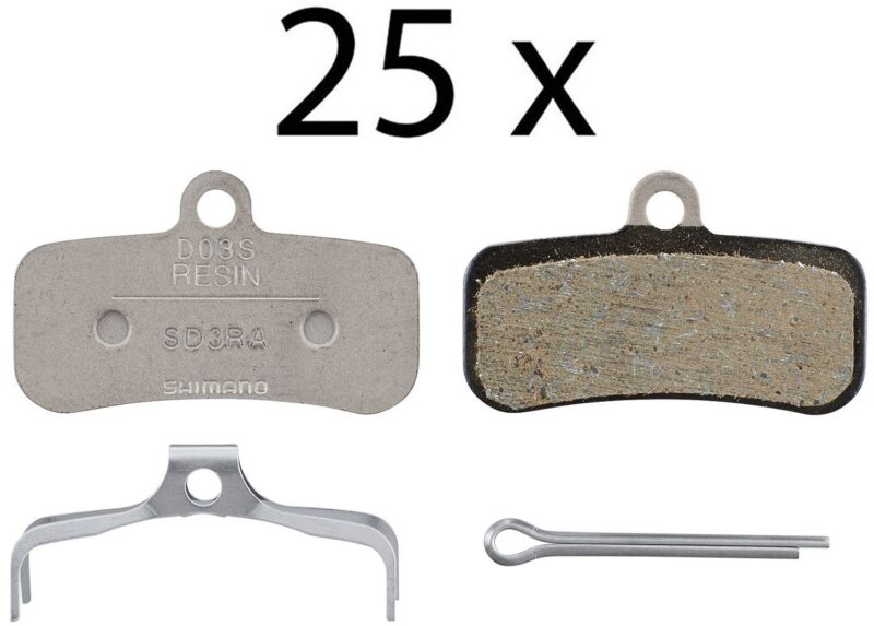 Shimano D03S Resin Disc Beläge (25er Werkstattverpackung)